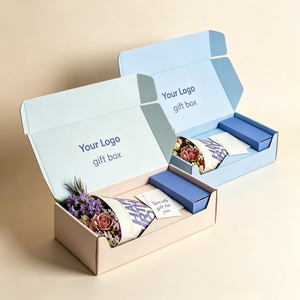 Caja de Regalo Floral de Lujo al por Mayor con Logotipo Personalizado para Transporte, Empaque de Flores Reciclable, Caja para Envío de Rosas y Tulipanes - Product Image 1