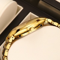 Ensemble de montres à quartz pour couple - Design minimaliste et écologique - Alliage noir et or - Bracelet de 10 mm - Cadran analogique à aiguilles