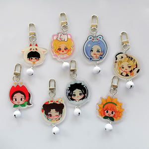 พวงกุญแจอะคริลิค KPOP ลิซ่า จีซู เจนนี่ โรเซ่ น่ารัก รูปการ์ตูน ของตกแต่งกระเป๋า ของสะสมสำหรับแฟนคลับ ของขวัญ - Product Image 3