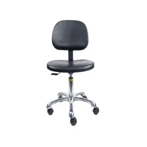 Clean room laboratory Pu adjustable rotating laboratory anti-static electric chair lab chair pu leather