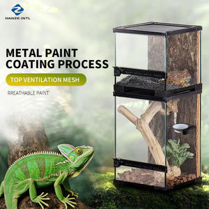 Terrarium en verre respirant pour reptiles de luxe moderne, <span class=keywords><strong>cage</strong></span> transparente, bouton-pression, écologique, durable, pour geckos et lézards - Product Image 4