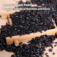 Riz noir naturel, céréales complètes brutes, emballage personnalisé sous marque privée, OEM, vente en gros pour la préparation de bouillies
