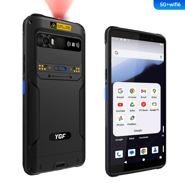 PDA Android NFC Barcode Handy Terminal Point Mobile Android PDA Android 13 8GB RAM+128GB ROM Octa-core 2.4GHz 6 Inch