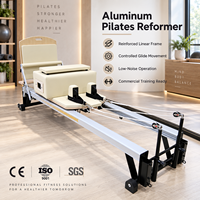 Mesin Pilates Reformer untuk Penggunaan di Rumah, Bahan Aluminium Alloy Ramah Lingkungan, Dapat Disesuaikan, Tahan Lama, Aman, Operasi Senyap, Studio Pilates