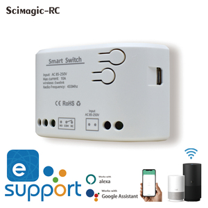 F0604 chuyển đổi thông minh AC85-250V giám sát nhiệt 1CH <span class=keywords><strong>Wifi</strong></span> <span class=keywords><strong>Relay</strong></span> cho EweLink App Alexa Google nhà - Product Image 5