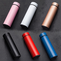 Botella Térmica de 500 ml con Logotipo Personalizado, Taza Térmica, Termo de Acero Inoxidable, Regalo, Termo con Indicador LED de Temperatura, Botella de Agua Inteligente
