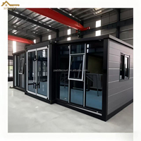 Maison conteneur extensible préfabriquée pliable de luxe en acier galvanisé, mini-maison modulaire mobile – Vente chaude