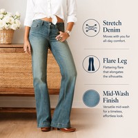Levis Short en jean coupe bootcut taille haute pour femme 315 Pl Lavable Cave Wall Plus 20