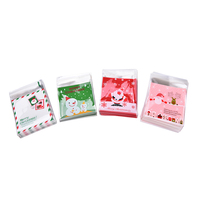 Cadeaux personnalisés de Noël, Père Noël, bonhomme de neige, pour sacs d'emballage autocollants OPP pour la décoration de Noël