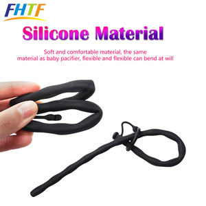 Catéter de uretra de silicona erótica, tapón de pene masculino, tubo de sonido, Camilla uretral, juguete sexual para adultos para hombres - Product Image 5