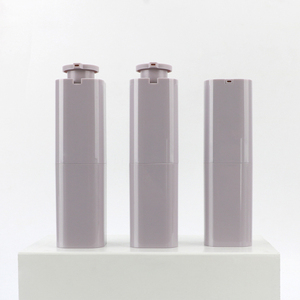 Pharmaceutical Grade 50ml Light Purple Square PET <b>Bottle</b> with <b>Pump</b> Sprayer for Lotion <b>Shampoo</b> & Cream - Product Image 2