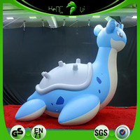 Coucher de soleil piscine flotteur gonflable dessin animé japonais Lapras Dragon tour sur animaux jouet