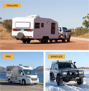 Verrou <span class=keywords><strong>de</strong></span> remorque universel avec clés, compatible avec les coupleurs universels pour bateaux/véhicules/remorques/camping-cars, en acier robuste - Product Image 6