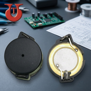 Zumbador Piezoeléctrico UTL UTPT2211 de 22 mm, Redondo Negro con Contactos Metálicos, Certificado ROHS/ISO9001 para Alarmas y Sirenas - Product Image 3
