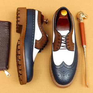 Luxury British Style <b>Men</b> <b>Dress</b> Shoes Oxford Genuine Leather <b>Men's</b> Business Shoes Big Size Office Shoes - Product Image 5