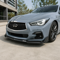 Lame avant en fibre de carbone pour Infiniti Q50 2014-2025 Q50S, Spoiler de pare-chocs, Garniture aérodynamique