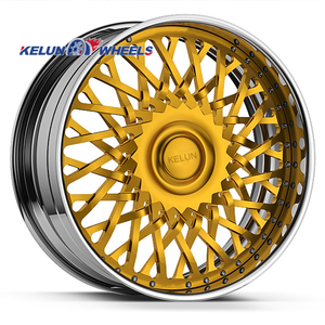 Forged KELUN <strong>WHEELS</strong> 2 PIECE STRUCTURE Chrome Lip Brush Face Concave Rims Forged <strong>Wheels</strong> - Product Image 6