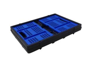 Nouveau chariot pliant à deux étages chariot d'épicerie léger avec caisse de rangement - Product Image 6