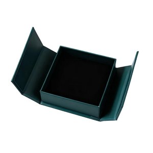 Minimalist Matte <b>Black</b> Magnetic Closure Jewelry Box Custom Design for High End Fine Jewelry - Product Image 1