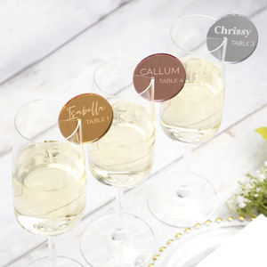 Tùy Chỉnh Uống Đánh Dấu Lucite Gương <span class=keywords><strong>Acrylic</strong></span> Thẻ Tên Đám Cưới <span class=keywords><strong>Acrylic</strong></span> Tên Nơi Thẻ - Product Image 4