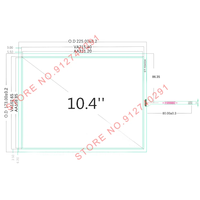 ST-104004 layar sentuh 225 inci baru 173*10.4mm 4 kawat Panel sentuh resitif untuk AMT9509 9509B layar sentuh