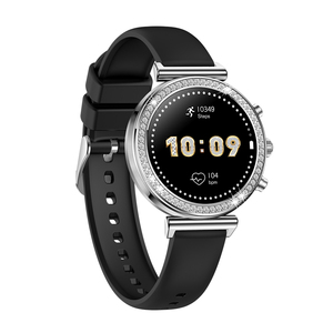 TKYUAN-Reloj inteligente de acero inoxidable con logotipo personalizado para mujer, reloj inteligente de silicona IP67 TFT, BT, control de oxígeno en sangre - Product Image 5