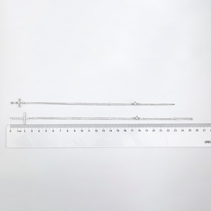 China Wholesale Jewelry 14k 18k Rose Gold Plated 925 <b>Sterling</b> <b>Silver</b> Mossanite Moissanite Diamond <b>Cross</b> Charms <b>Pendant</b> Necklace - Product Image 3