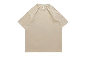 250GSM Custom Logo Retro Washed <b>Mens</b> <b>T</b>-<b>Shirt</b> 100% Cotton Loose Fit Unisex Women Casual Tee <b>Khaki</b> - Product Image 4