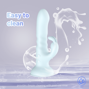 Stimolatore Clitorideo a Forma di Dildo Vibratore per Donne, Ricaricabile USB, 100% Impermeabile, Silicone Ecologico, Telecomando, <span class=keywords><strong>9</strong></span> Modalità - Product Image 4