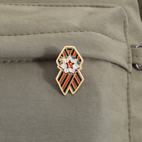 St George ruban émail broche drapeau russe broche victoire jour mémorial revers insigne bijoux cadeau pour amis et collectionneurs