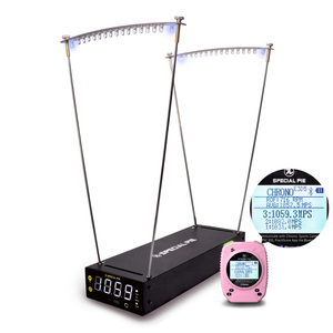 Đồng hồ bấm giờ thể thao chính xác 4 9750 khung hình/giây 1-3000 MPS Tốc độ Tốc độ dữ liệu âm thanh có thể đọc được đạn đạo bắn pin miễn phí - Product Image 1