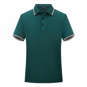 Leichtes Atmungsaktives Polyester-Poloshirt mit Buntem Streifendesign und Kragen, in 8 Farben Erhältlich für Männer und Frauen - Product Image 4