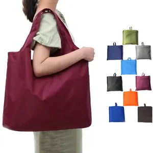 Bolsa de Compras Plegable Grande Personalizada, Lavable y Reutilizable para Mujer, Ecológica, Impermeable, de Tela Oxford, en Bolsa de Transporte - Product Image 6