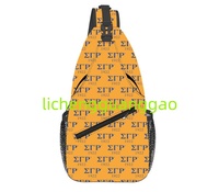 Sac de poitrine Gamma Phi Delta, sac à dos de sport, sac de voyage, sac à bandoulière personnalisé, cadeau pour sororité et fraternité, sac à bandoulière tendance et décontracté pour hommes et femmes