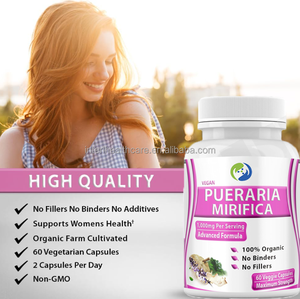 สารสกัดจากกวาวเครือขาว60แคปซูลสำหรับผู้ใหญ่ผู้หญิงได้รับการรับรองจาก Wellness-ISO9001/ฮาลาล/โคเชอร์ - Product Image 2