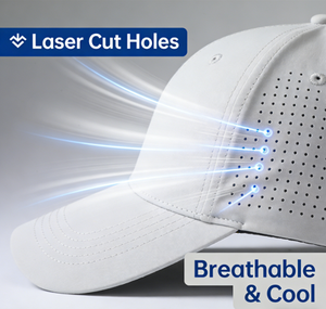 Casquette de baseball personnalisée avec <span class=keywords><strong>patch</strong></span> brodé, 5 panneaux, ajustable, découpée au laser, en polyester imperméable, style sportif, fabriquée en usine au Guangdong - Product Image 2