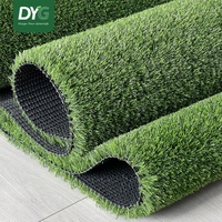 Gazon artificiel dense de 20 mm pour aménagement paysager, mélange vert tricolore pour patio, balcon, cour et parcs
