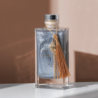 Mescente Bouteille en verre de luxe personnalisée lavande Parfum diffuseur de roseaux