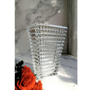 Modern Luxury Bacarat Crystal Glass Premier <strong>Vase</strong> Transparent Flower Jardiniere for Home Decoration and <strong>Christmas</strong> Present