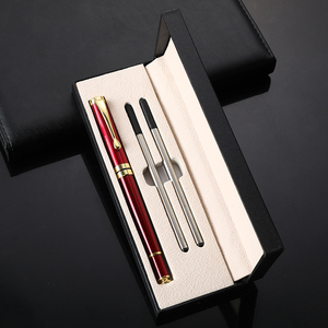 Pulpen Rollerball Logam Hadiah Bisnis Logo Kustom Dengan Kotak Set Pulpen Isi Ulang - Product Image 4
