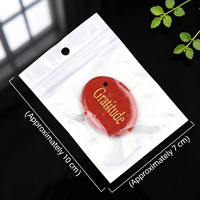 Pendentif en pierre de vœux en cristal gravé avec affirmation, en unakite et agate, avec mots, pour cadeau, guérison et décoration, vente en gros