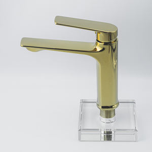 Luxurious Modern Single-Hole <strong>Basin</strong> Faucet Copper-Zinc Simple Design Ceramic <strong>Valve</strong> for Cold Hot Water Functions in Bathroom - Product Image 5