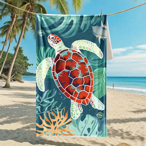 Toalla de Playa Personalizada con Estampado de Tiburón, de Microfibra, con Temática de Playa y Océano, Regalo Promocional MB880 - Product Image 5