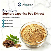 Poudre de Kaempférol de Qualité Cosmétique Professionnelle, Extrait de Sophora Japonica Séché par Pulvérisation, 50% Pur, Matières Premières pour Soins Corporels et Cutanés