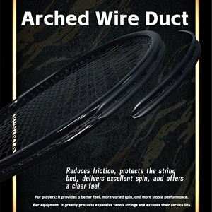 Professioneel carbon fiber tennisracket met 98 inch face size, 27 inch lengte, 300+/-5g gewicht voor <span class=keywords><strong>tennis</strong></span> - Product Image 3