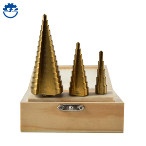 3 Pcs 4-32 Mm Chuyên Nghiệp HSS Thép Lớn Bước Cone Titanium Tráng Kim Loại Khoan Bit - Product Image 2