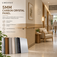 Planche en cristal de carbone de 5 mm, surface tactile chaude en cristal de carbone pour les maisons de retraite, les centres pour personnes âgées, les rampes d'accès