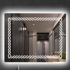 Miễn Phí Mẫu Hiện Đại Tùy Chỉnh Bền Thông Minh Vuông Không Khung LED Hình Chữ Nhật Thông Minh Gương Phòng Tắm Gương Cho Căn Hộ Khách Sạn - Product Image 4