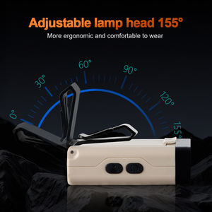 Lampe frontale portable WOSEN Cob avec lumière latérale, capteur magnétique à ondes, super lumineuse, LED rouge, blanc, bleu - Product Image 5