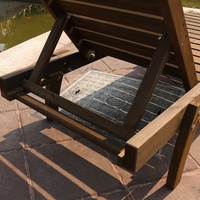 Chaise longue de plage salon de jardin extérieur en bois empilable piscine patio chaise longues chaises